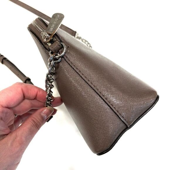 MICHAEL KORS Saffiano Leather Dome Crossbody - Picture 6 of 16